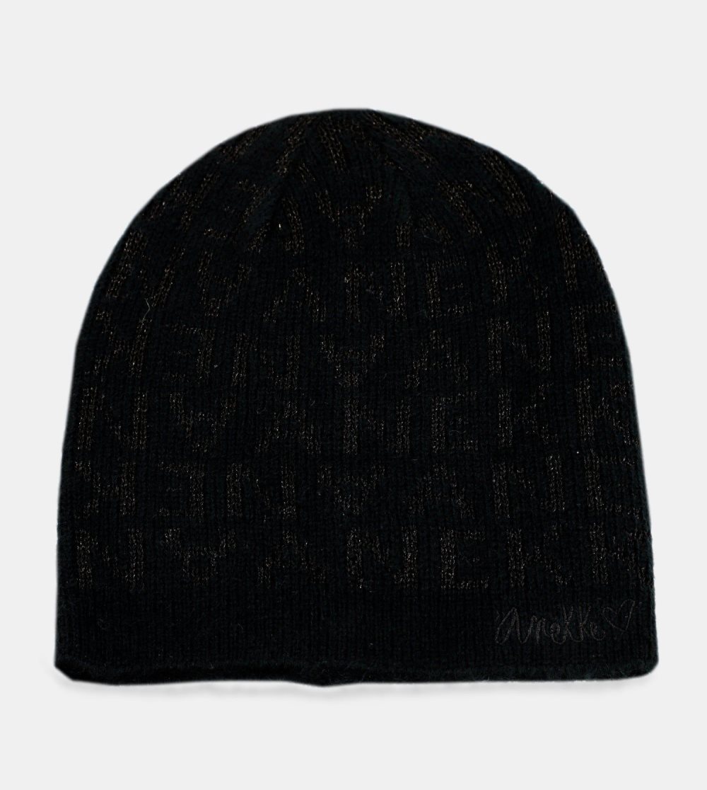 Kapelusz Anekke Black Contemporary Wool Hat Damskie | 395RFSMTG