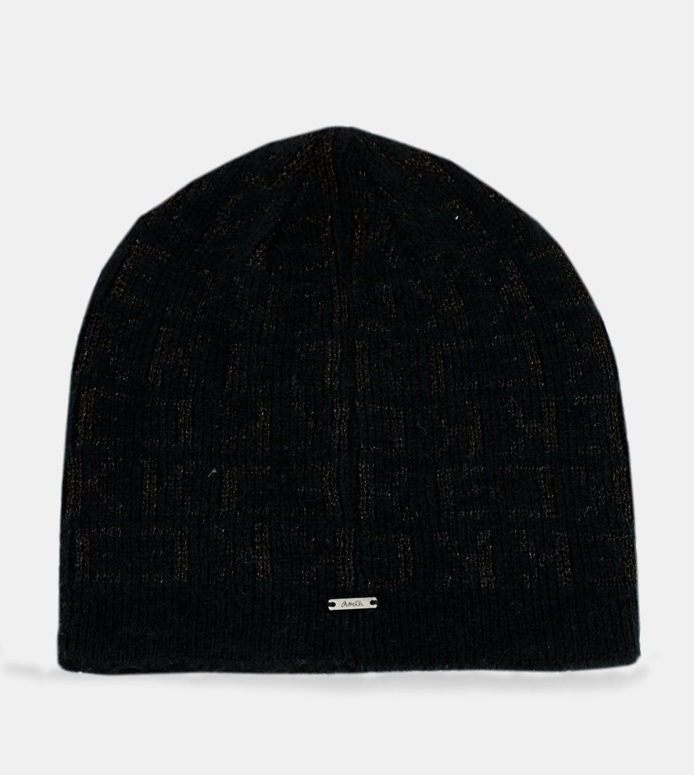 Kapelusz Anekke Black Contemporary Wool Hat Damskie | 395RFSMTG