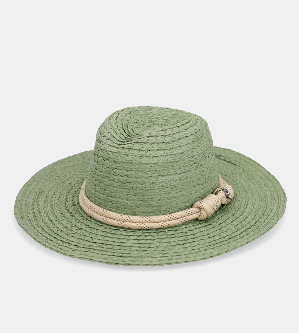 Kapelusz Anekke Green Raffia Hat Damskie | 529NMHAOW
