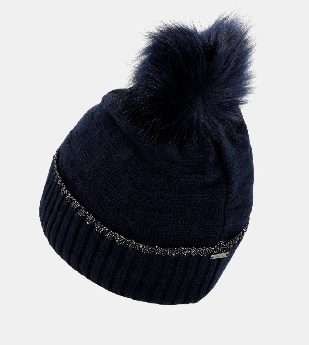 Kapelusz Anekke Navy Blue Shodo Wool Hat Damskie | 647PMAVTO