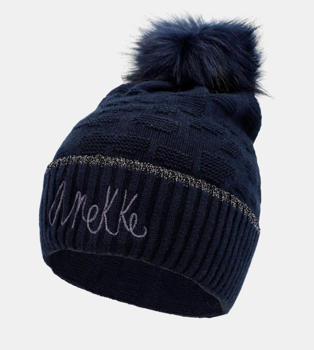 Kapelusz Anekke Navy Blue Shodo Wool Hat Damskie | 647PMAVTO