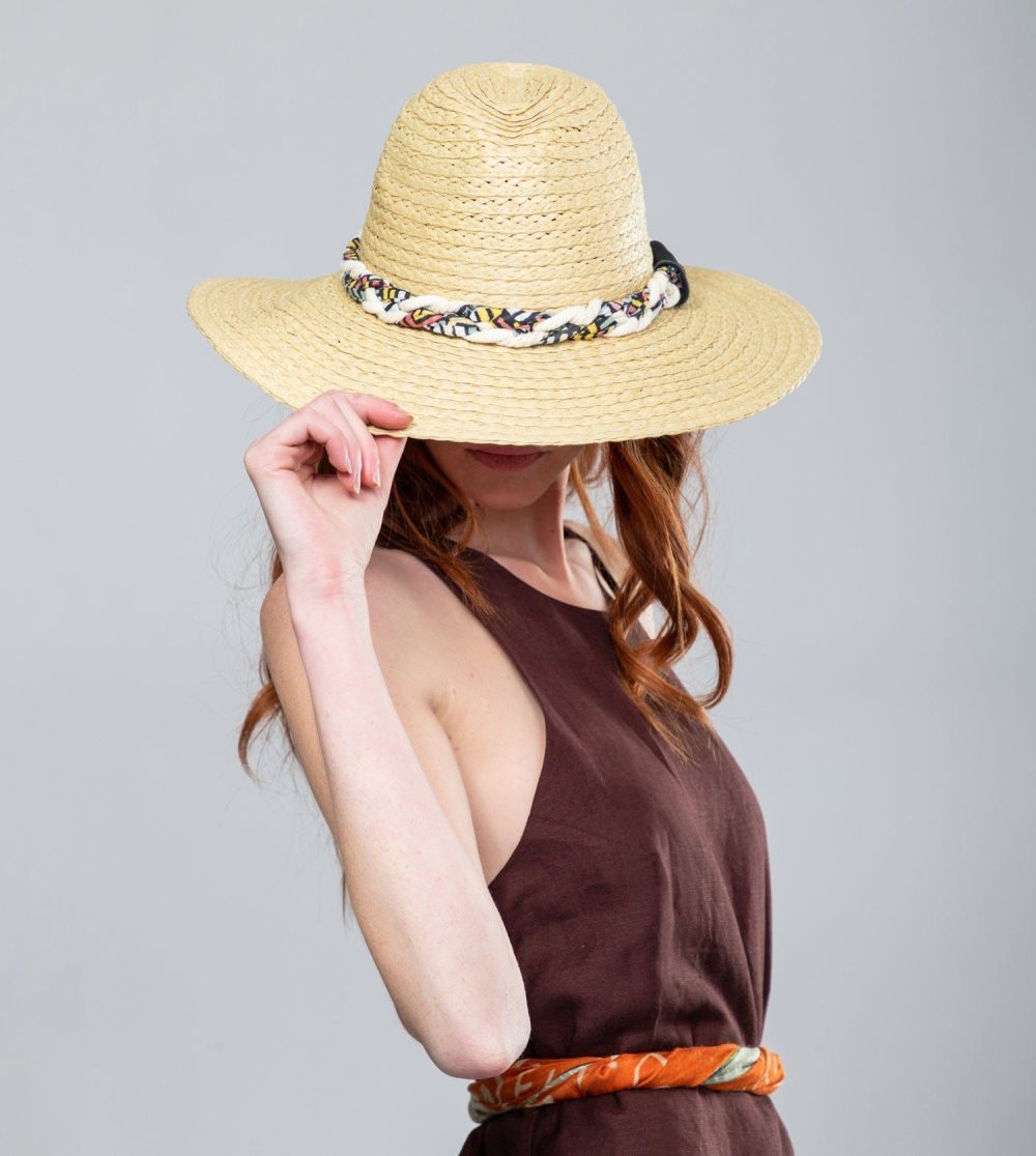 Kapelusz Anekke Raffia Hat, Brown Damskie | 719ERNUPC