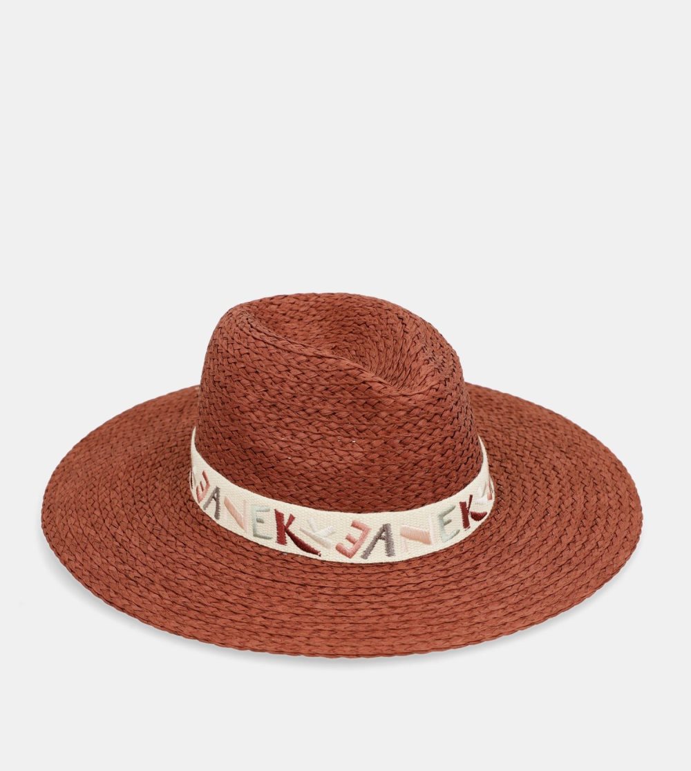 Kapelusz Anekke Terracotta Raffia Hat Damskie | 194CGORXE