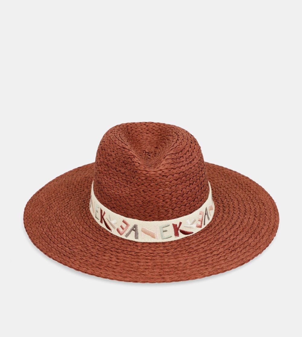 Kapelusz Anekke Terracotta Raffia Hat Damskie | 194CGORXE