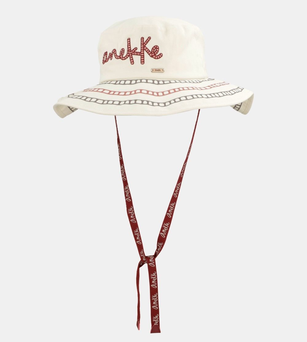 Kapelusz Anekke White Bucket Hat Damskie | 378IPEWBA