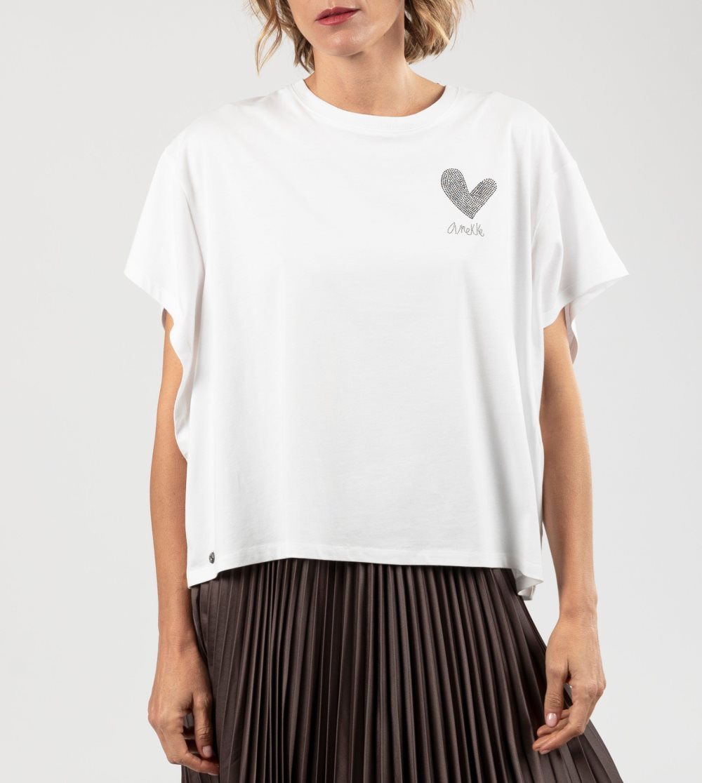 Koszulki Anekke White Crop Top Damskie | 064HISEUT