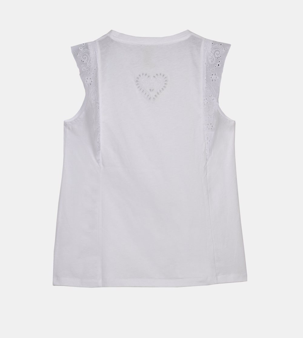 Koszulki Anekke White Tank Top Damskie | 914KDLPYH