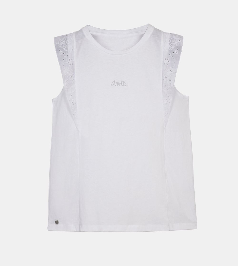 Koszulki Anekke White Tank Top Damskie | 914KDLPYH