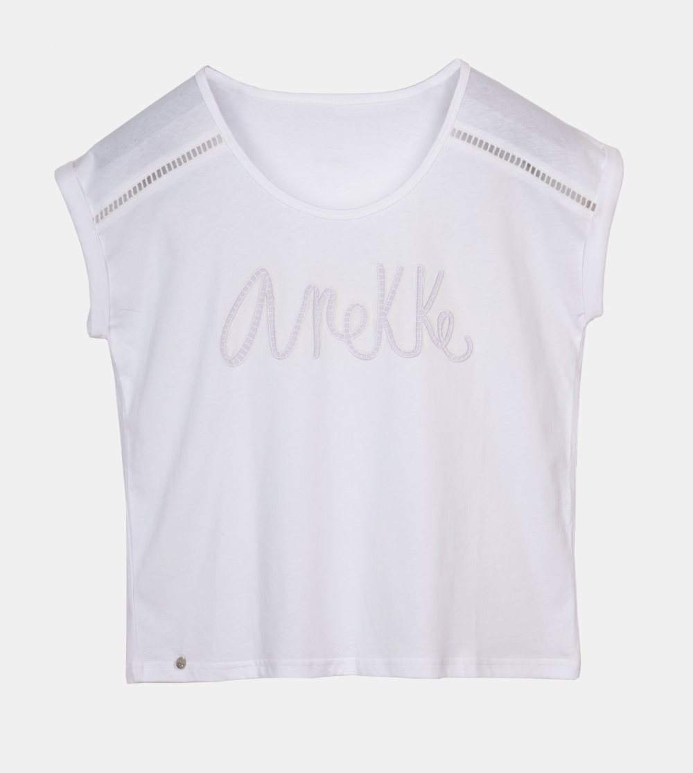 Koszulki Anekke White T-shirt Damskie | 935TGKUYP
