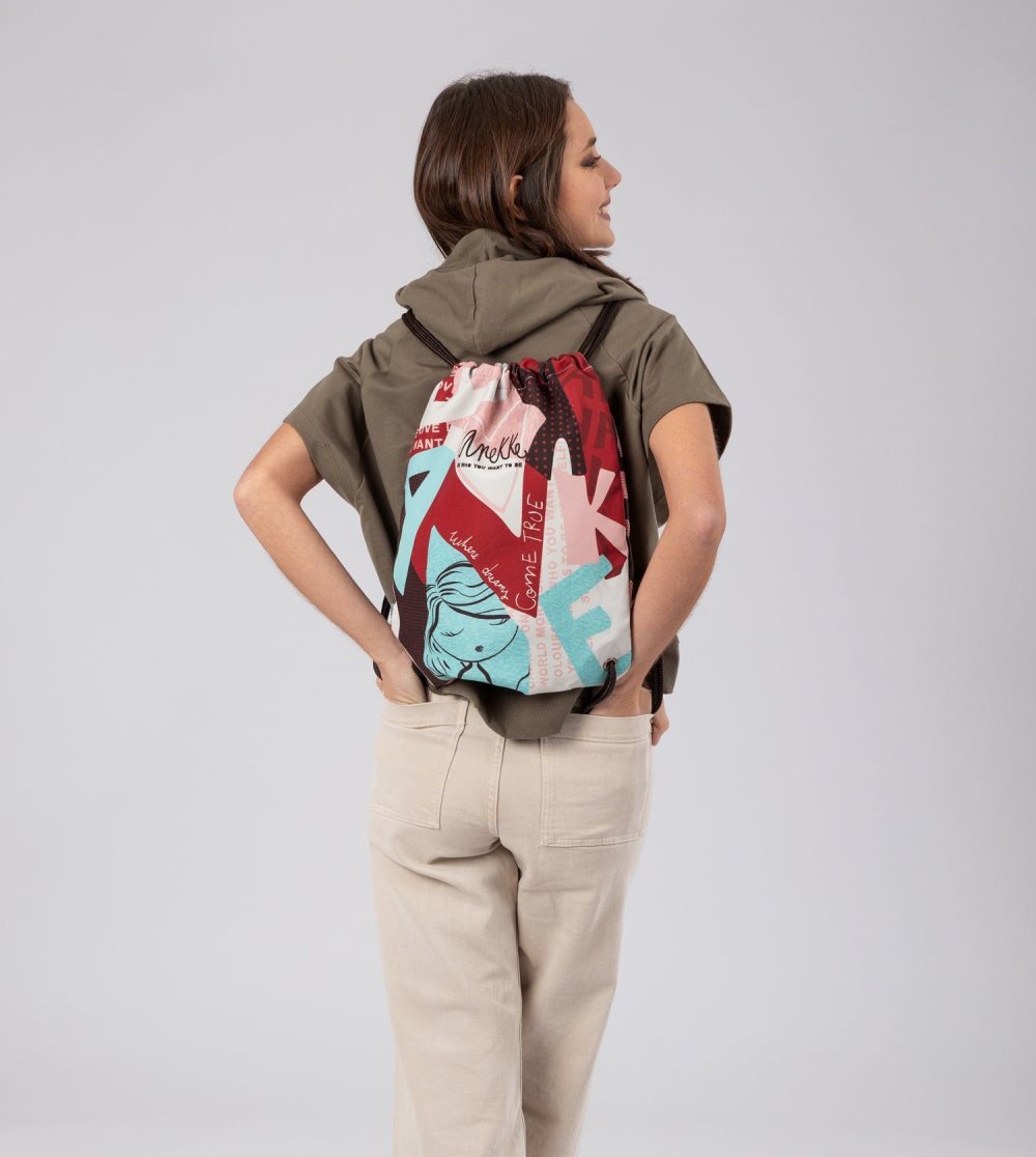 Plecaki Anekke Fashion Fabric Drawstring Backpack Damskie | 318RGANIO