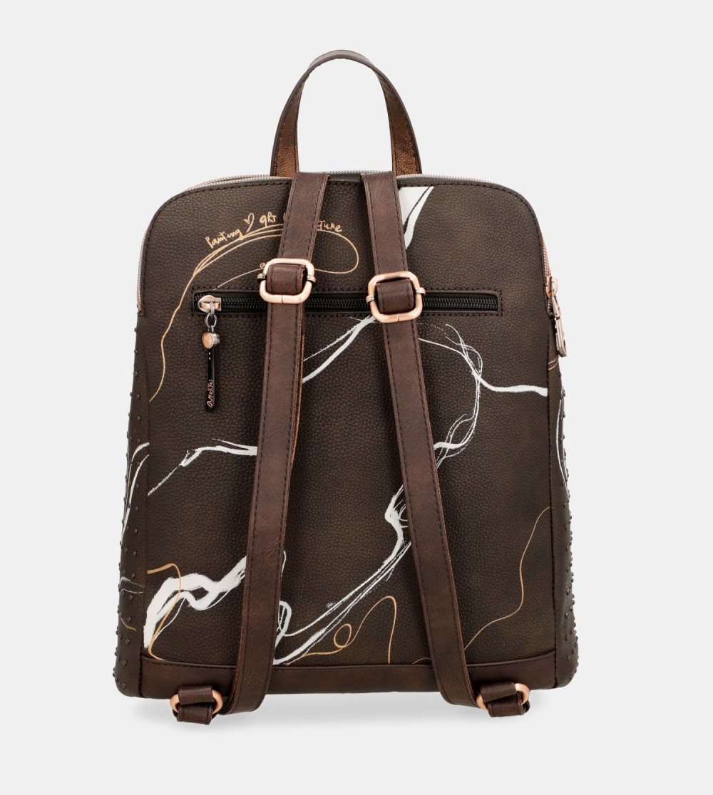 Plecaki Anekke Nature Shodo 2 Compartment Backpack Brown Damskie | 172EMXCWF