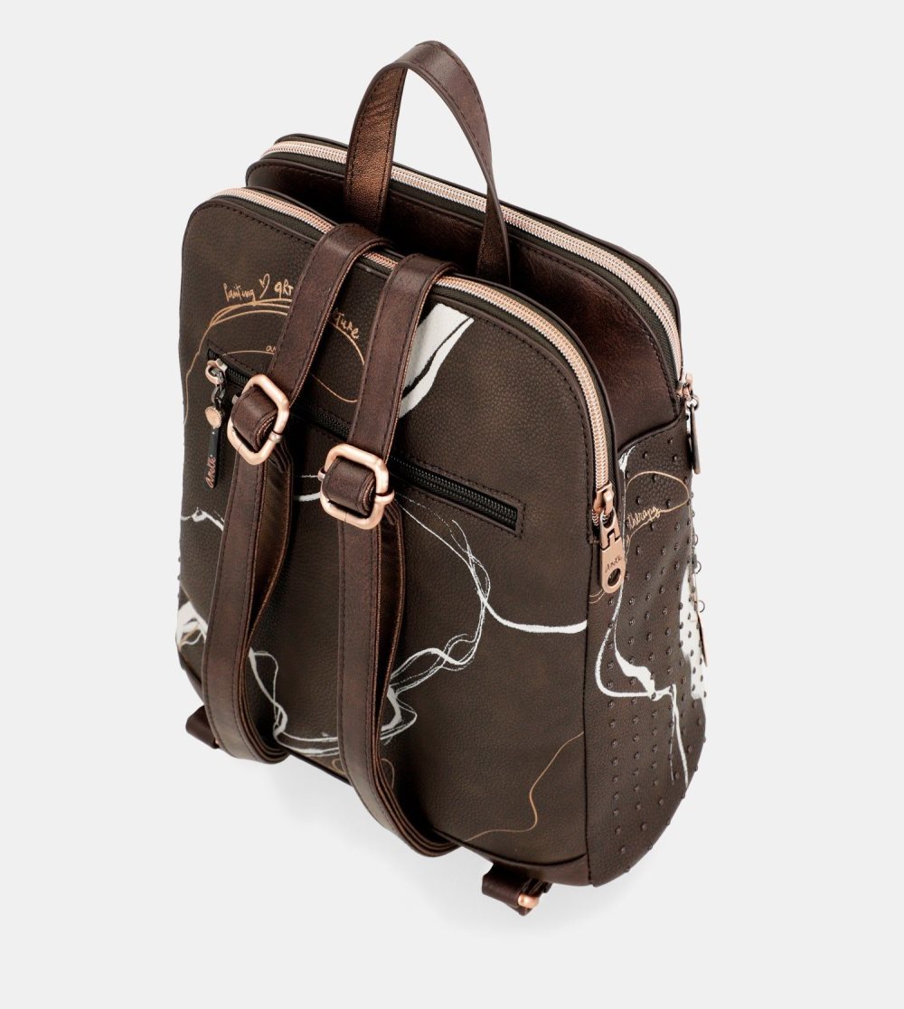 Plecaki Anekke Nature Shodo 2 Compartment Backpack Brown Damskie | 172EMXCWF