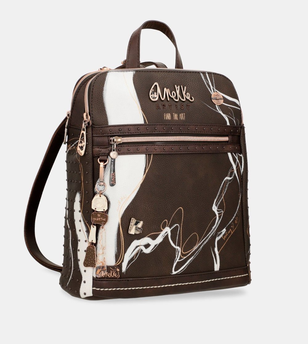 Plecaki Anekke Nature Shodo 2 Compartment Backpack Brown Damskie | 172EMXCWF