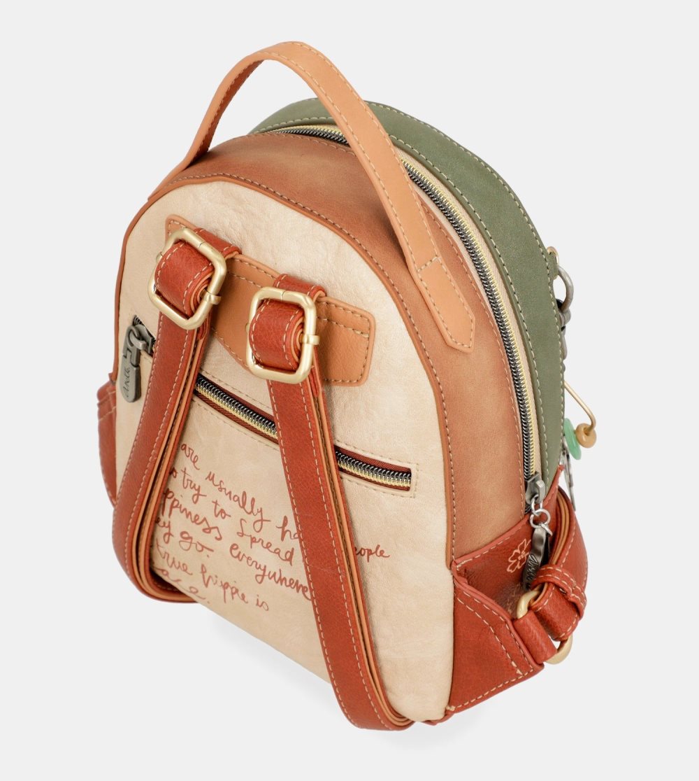 Plecaki Anekke Peace & Love Camel Small Backpack Damskie | 628DSTVPK
