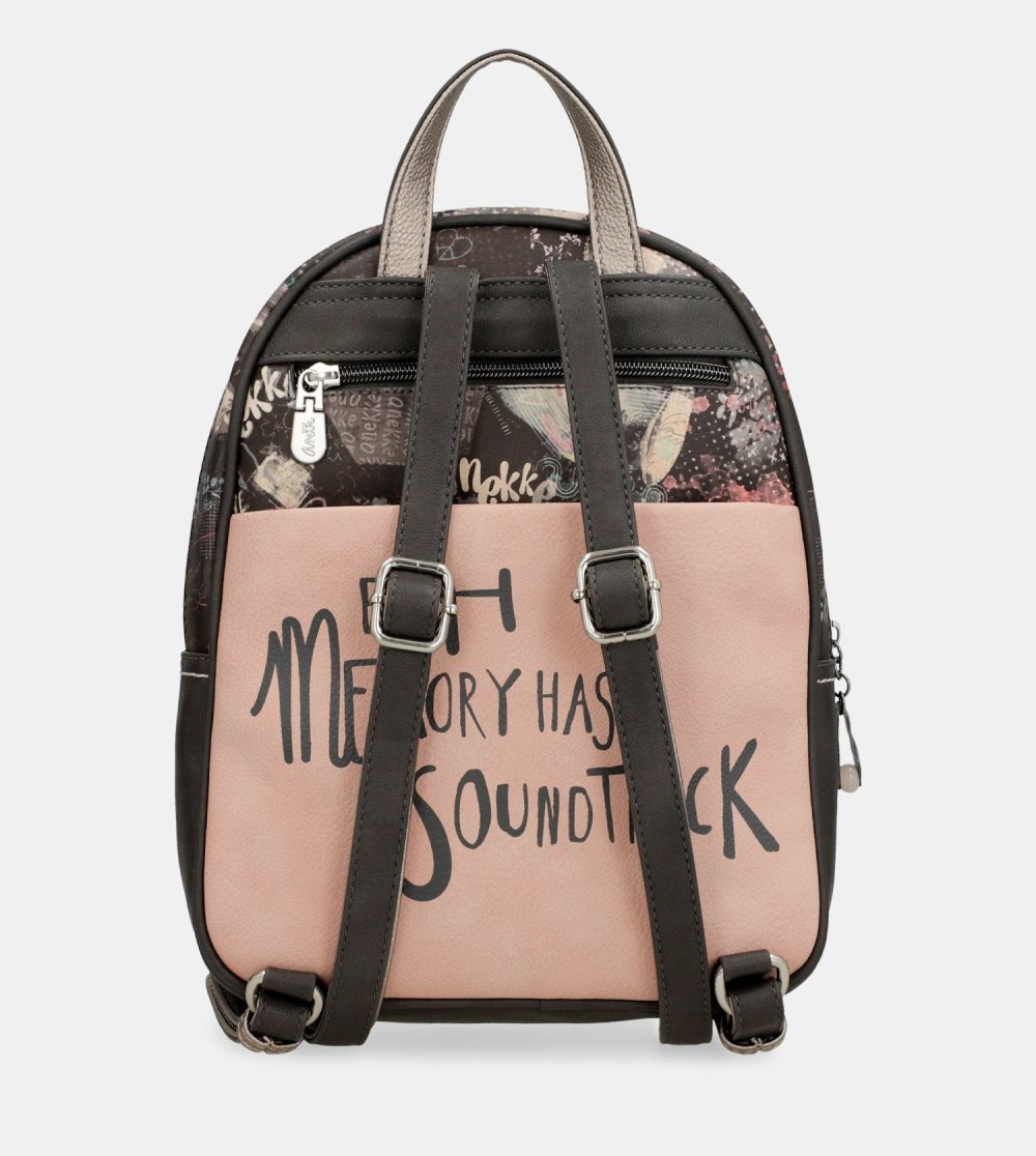 Plecaki Anekke Peace & Love Pink Medium Backpack Damskie | 061EHUTYM