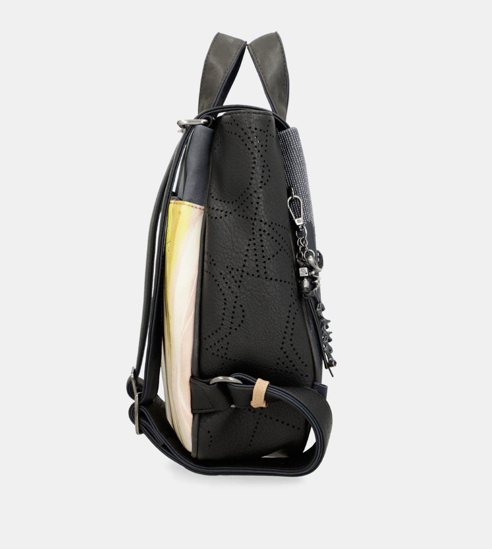 Plecaki Anekke Studio Navy Blue Medium Backpack Damskie | 409ZQYKSI