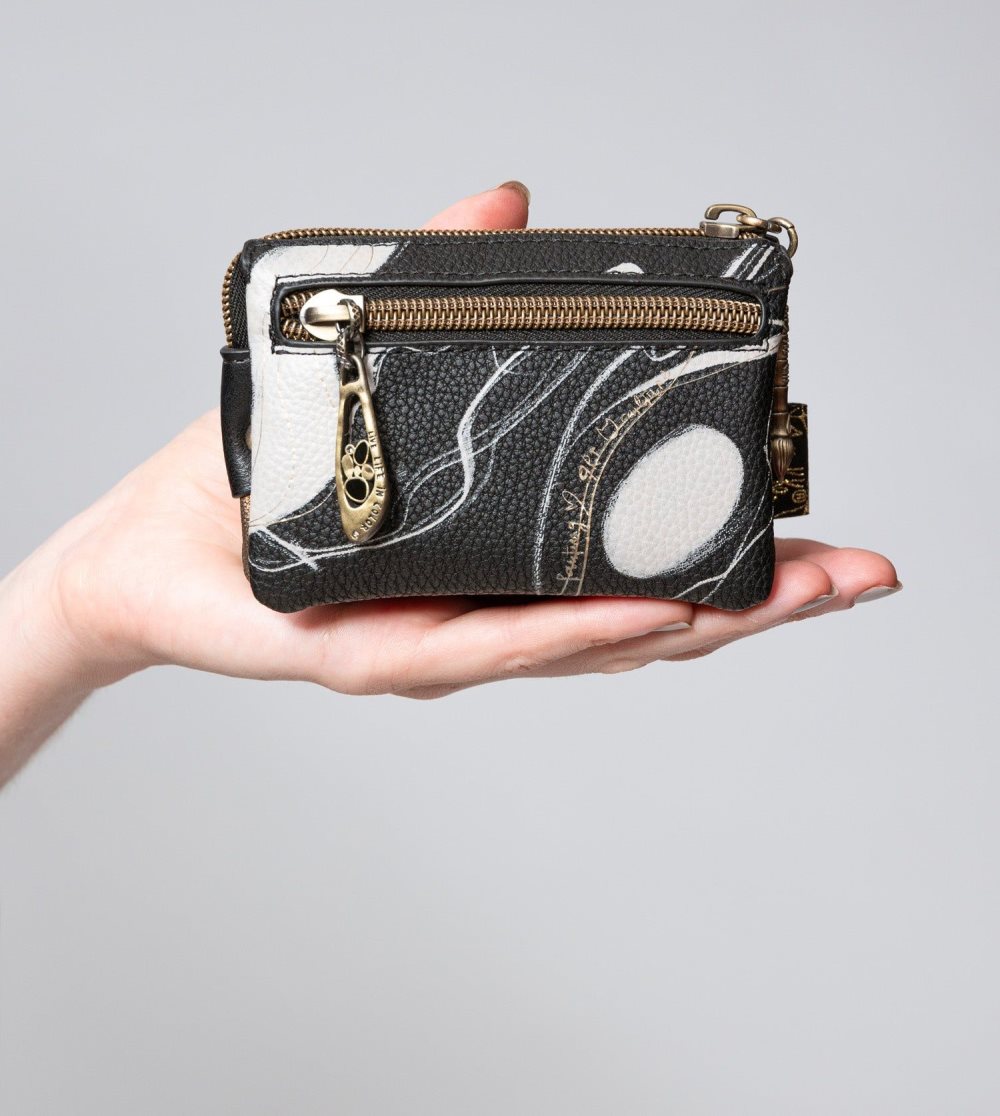 Portfele Anekke 3 Compartment Purse Black Nature Shodo Damskie | 430SMLZCW