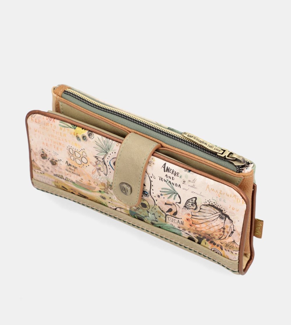 Portfele Anekke Amazonia Large Flexible Rfid Wallet Damskie | 351AZYIHK