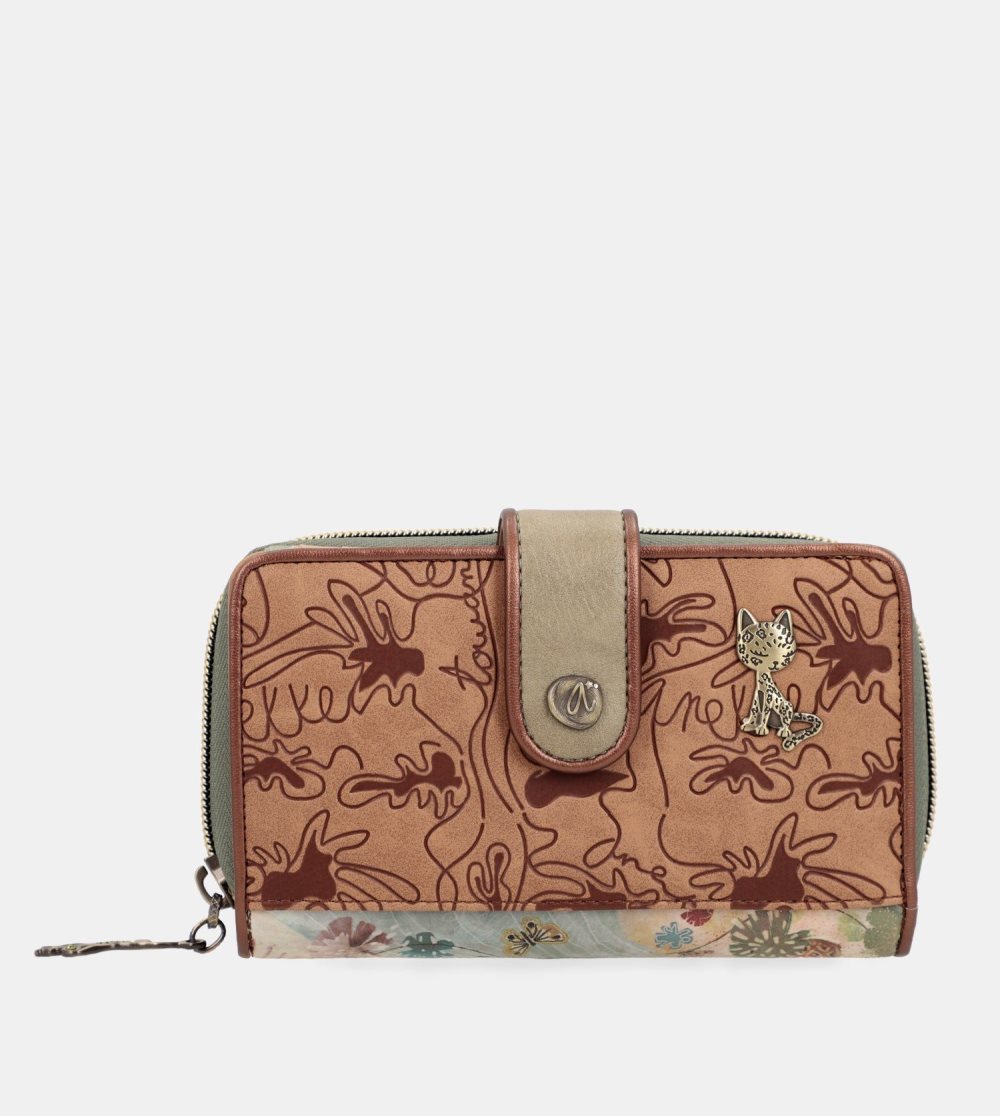 Portfele Anekke Amazonia Medium Rfid Embossed Wallet Damskie | 014FSMGDI