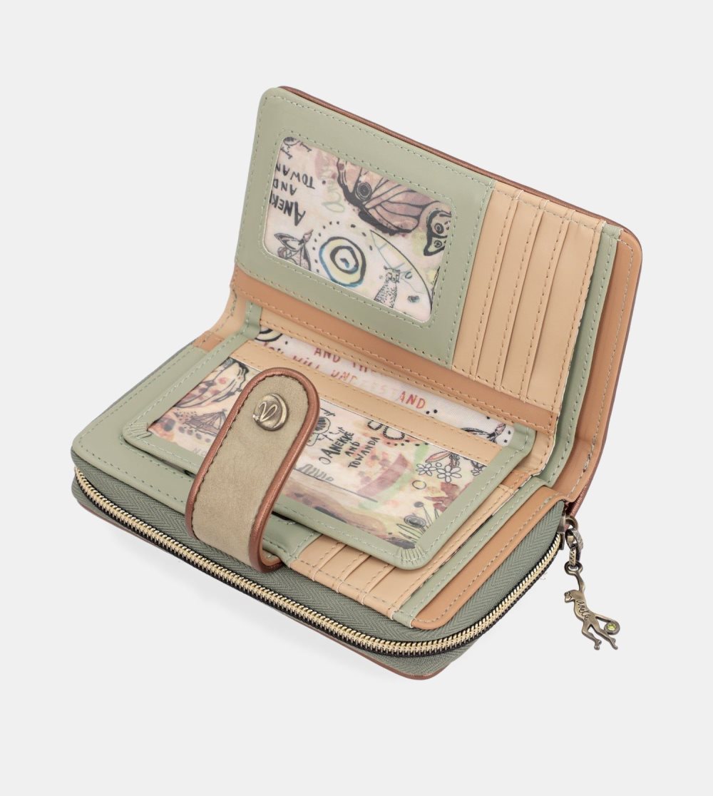 Portfele Anekke Amazonia Medium Rfid Embossed Wallet Damskie | 014FSMGDI