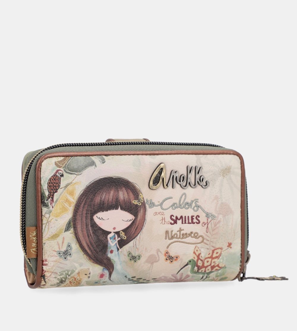 Portfele Anekke Amazonia Medium Rfid Embossed Wallet Damskie | 014FSMGDI