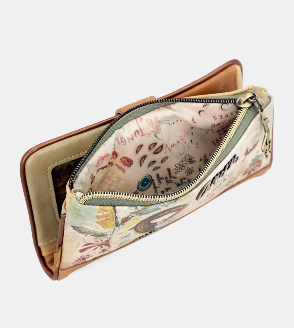 Portfele Anekke Amazonia Rfid Embossed Flexi Wallet Damskie | 185UOLPEX