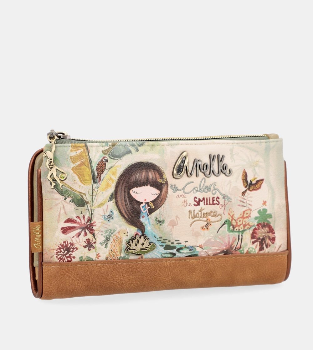 Portfele Anekke Amazonia Rfid Embossed Flexi Wallet Damskie | 185UOLPEX
