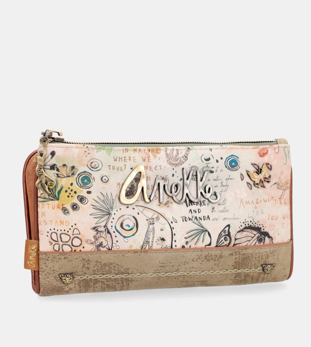 Portfele Anekke Butterfly Large Flexible Rfid Wallet Damskie | 340BYKVHG