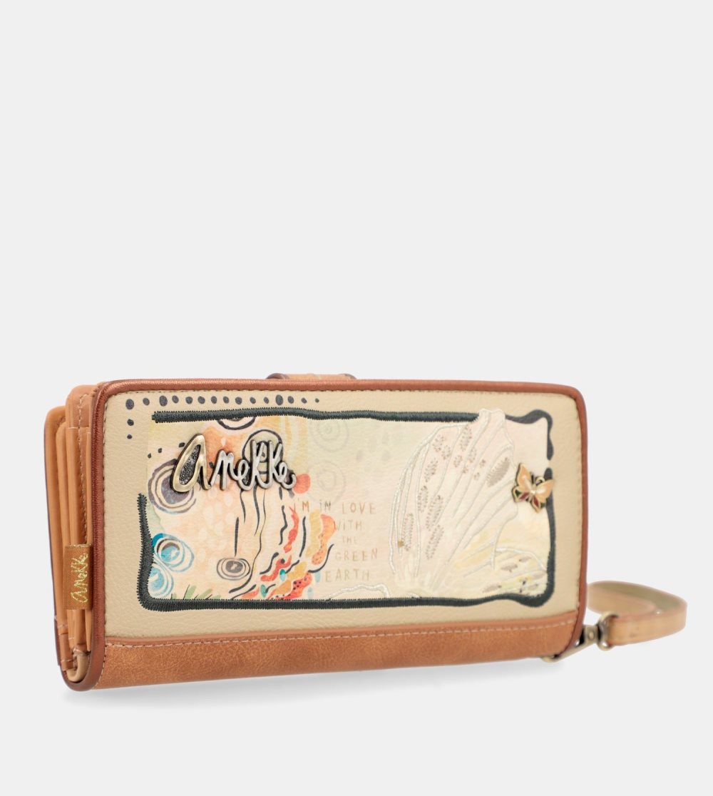 Portfele Anekke Butterfly Large Rfid Wallet Damskie | 476OXLSNK