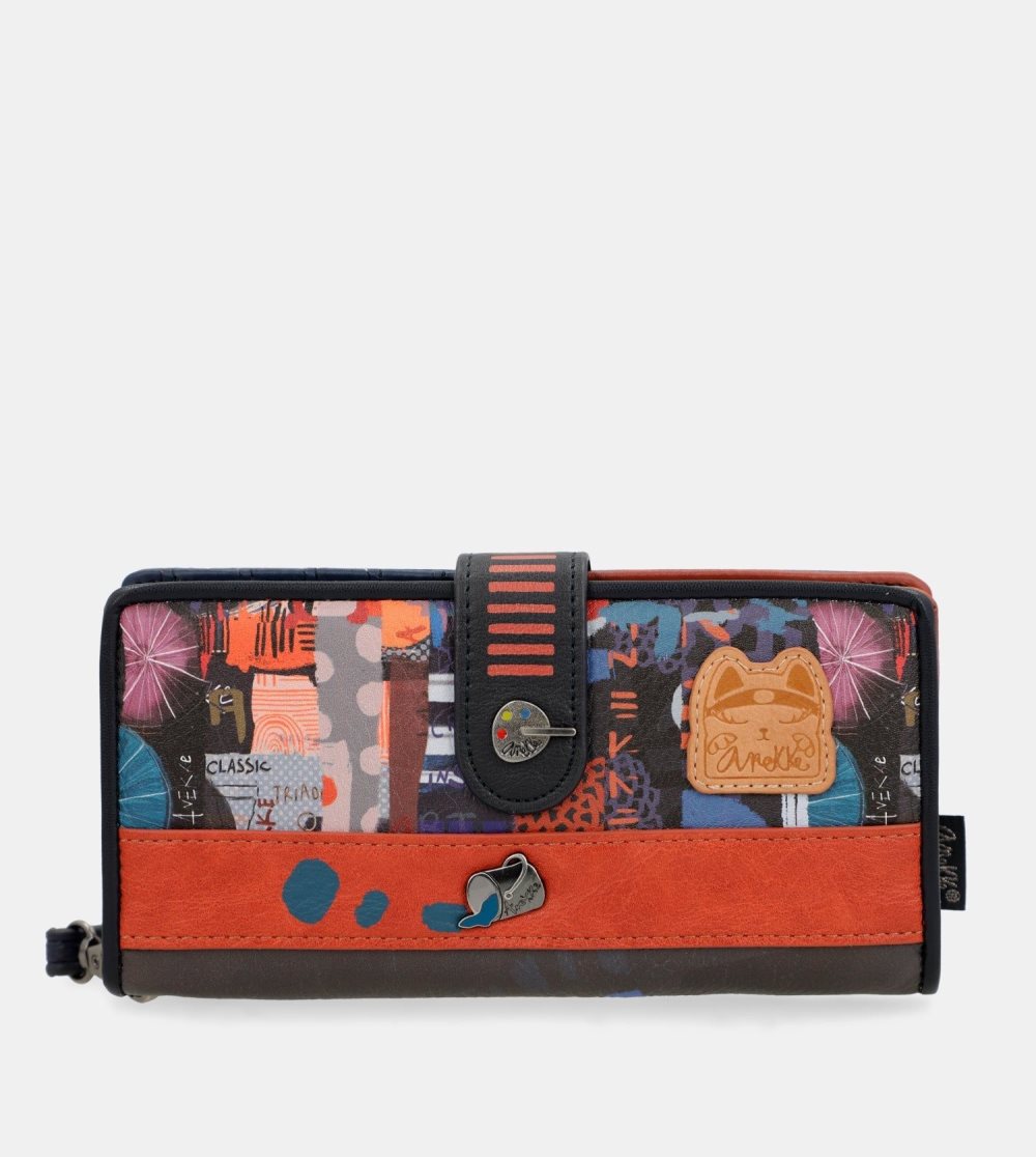 Portfele Anekke Contemporary Large Rfid Wallet Contemporary Damskie | 960HWKTAZ