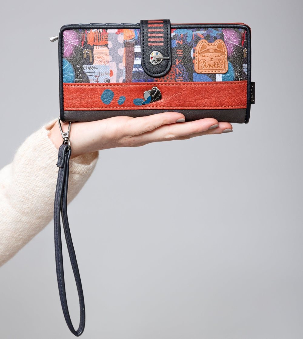 Portfele Anekke Contemporary Large Rfid Wallet Contemporary Damskie | 960HWKTAZ