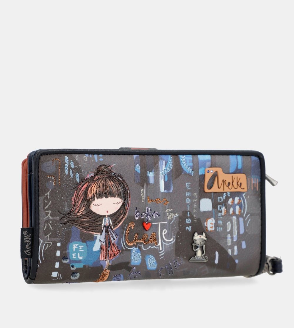 Portfele Anekke Contemporary Large Rfid Wallet Contemporary Damskie | 960HWKTAZ
