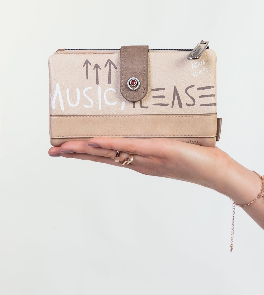 Portfele Anekke Energy Beige Large Wallet Damskie | 976BTEAVO