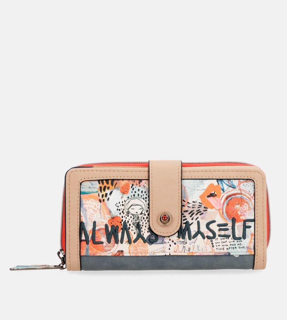 Portfele Anekke Fancy Large Wallet Damskie | 847DTPZMB