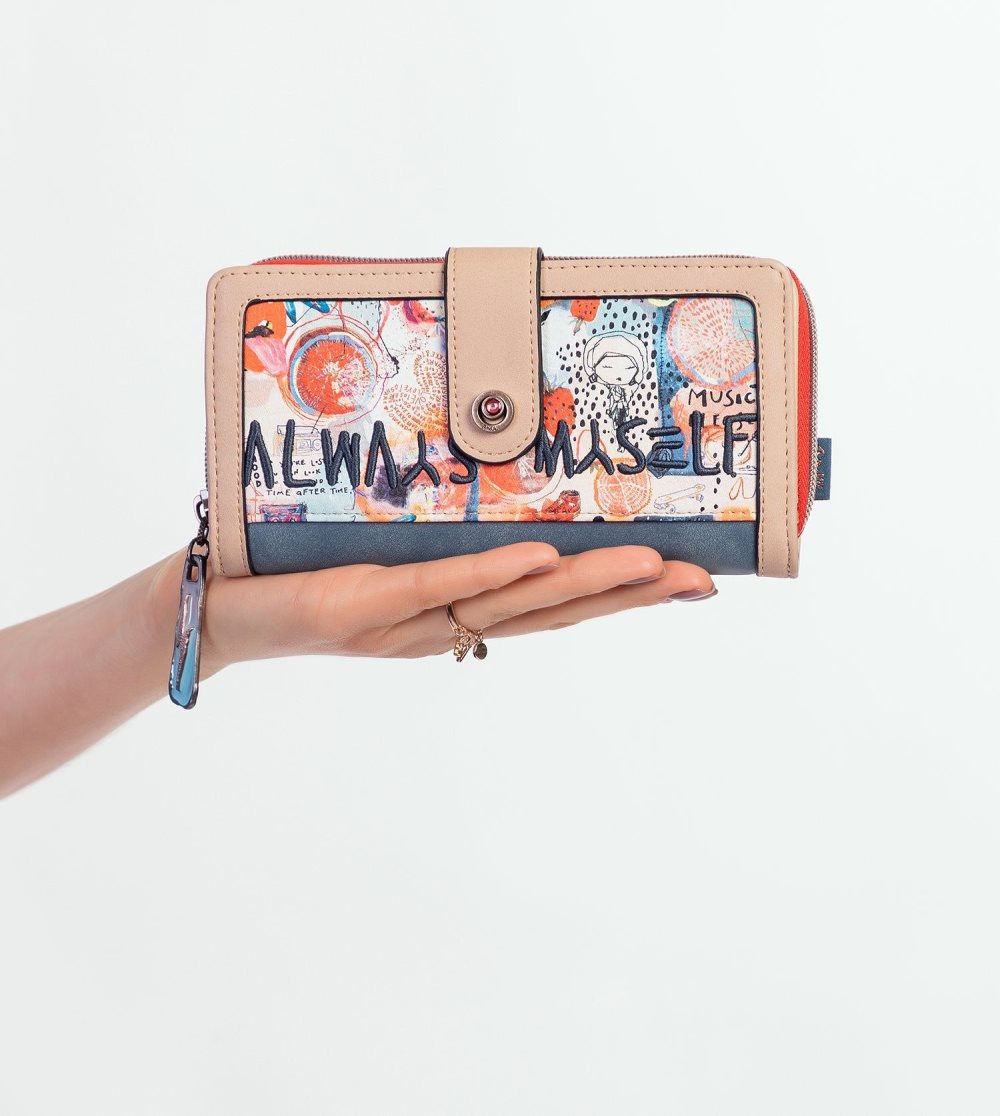 Portfele Anekke Fancy Large Wallet Damskie | 847DTPZMB