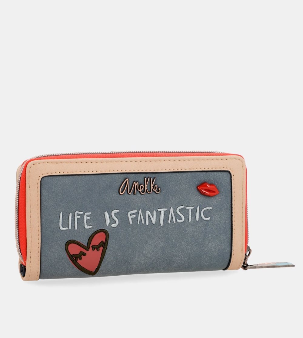 Portfele Anekke Fancy Large Wallet Damskie | 847DTPZMB