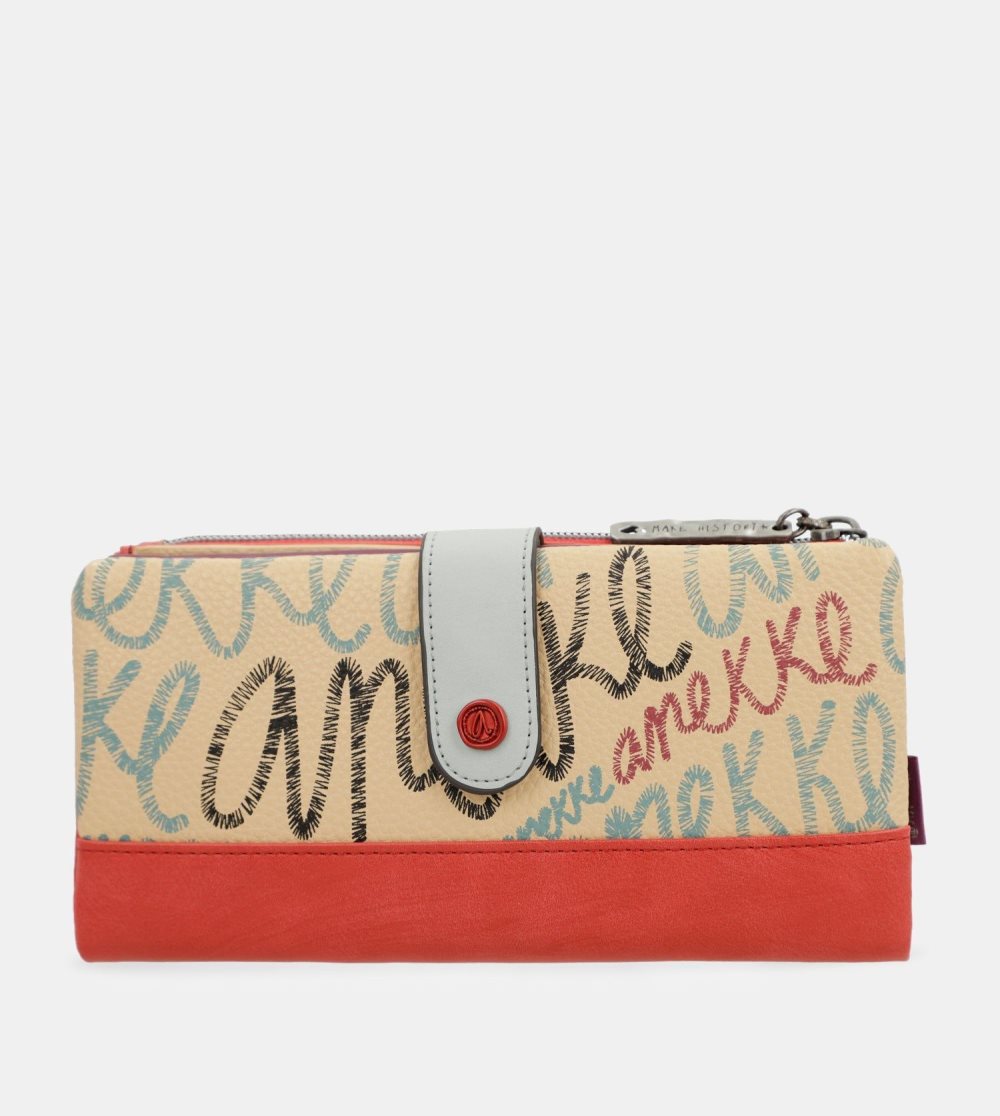 Portfele Anekke Fashion Flexible Large Rfid Wallet Damskie | 086IZLKPD
