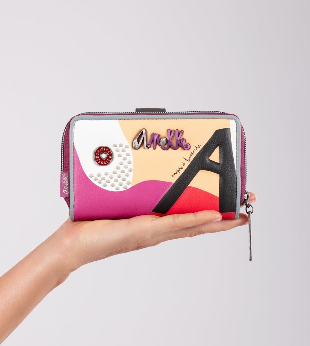 Portfele Anekke Fashion Medium Rfid Wallet Damskie | 602YMJAQF