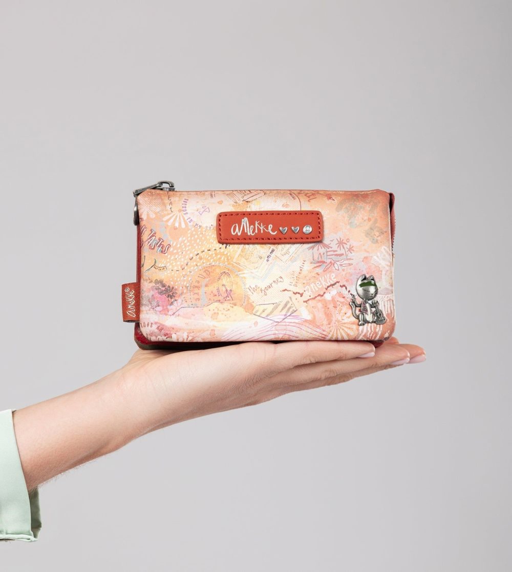 Portfele Anekke Flowers 3-compartment Coin Purse Damskie | 672FUBVIQ