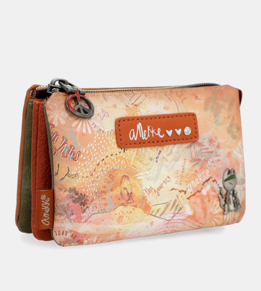 Portfele Anekke Flowers 3-compartment Coin Purse Damskie | 672FUBVIQ