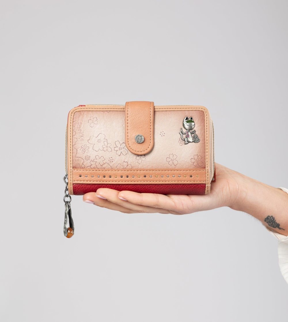 Portfele Anekke Flowers Medium Rfid Wallet Damskie | 296CSENQR