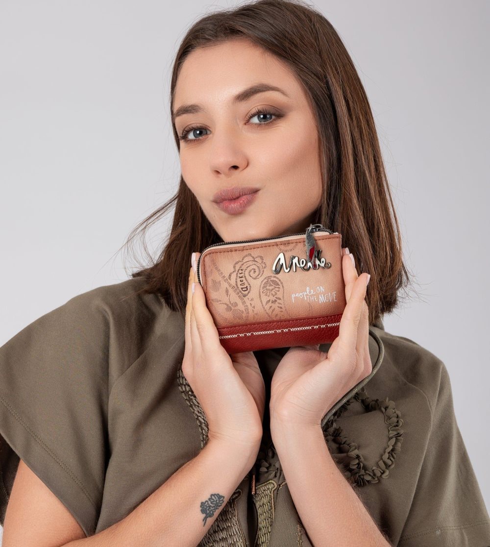 Portfele Anekke Flowers Small Rfid Wallet Damskie | 209ROYXEW