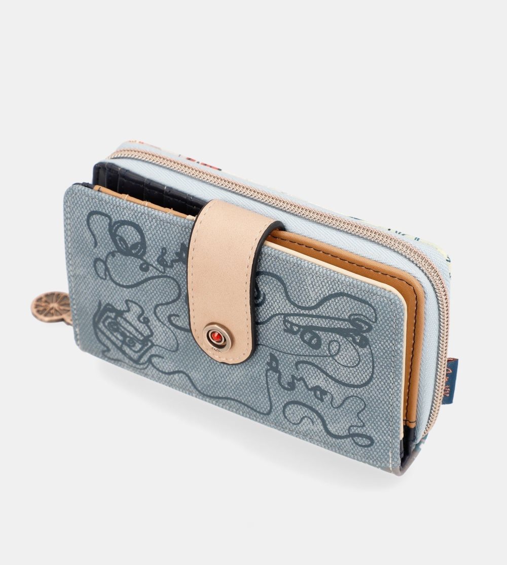 Portfele Anekke Fun & Music Large Printed Wallet Anekke Damskie | 170HGYTOD