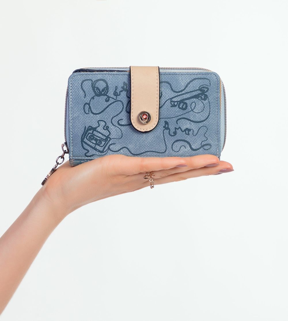 Portfele Anekke Fun & Music Large Printed Wallet Anekke Damskie | 170HGYTOD