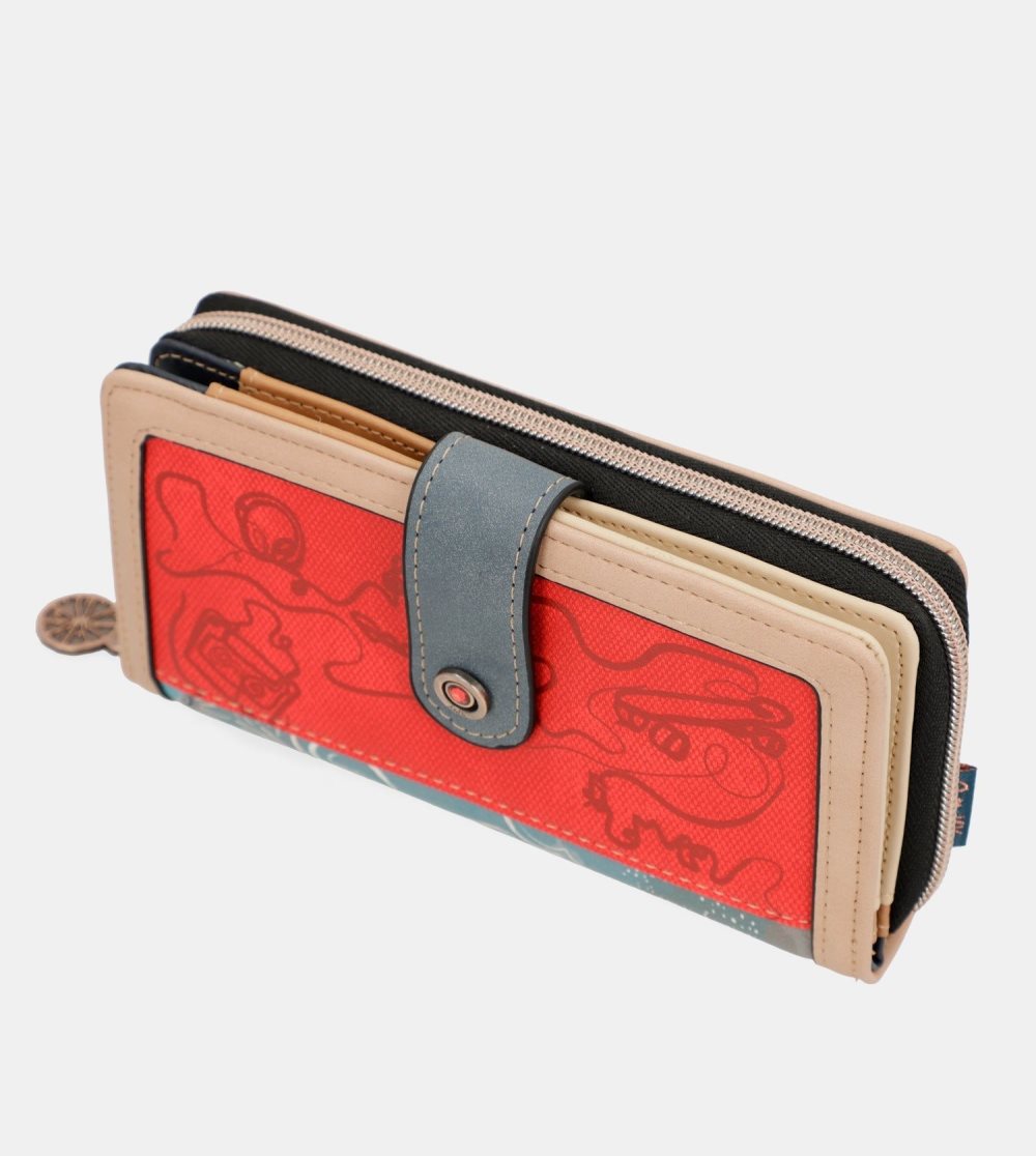 Portfele Anekke Fun & Music Large Printed Wallet Damskie | 485UPBGLI