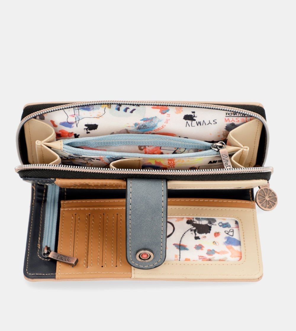 Portfele Anekke Fun & Music Large Printed Wallet Damskie | 485UPBGLI