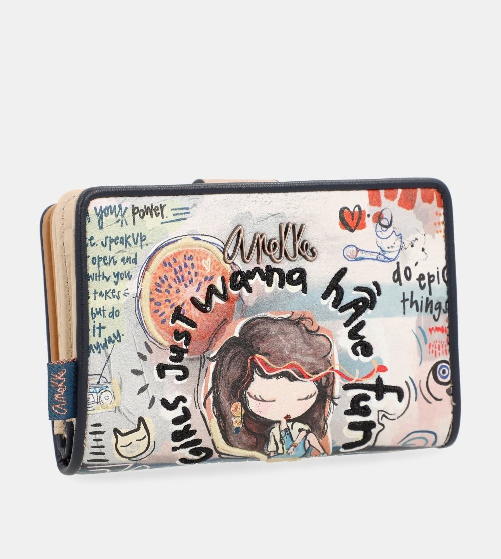 Portfele Anekke Fun & Music Medium Wallet Damskie | 712APYJIE