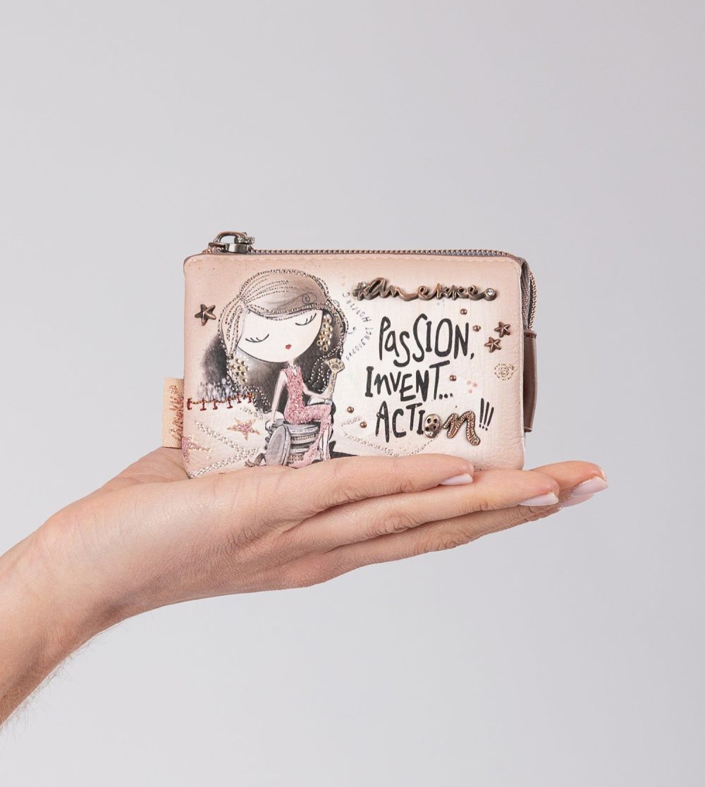 Portfele Anekke Hollywood 3-compartment Coin Purse Damskie | 325NJZGMX