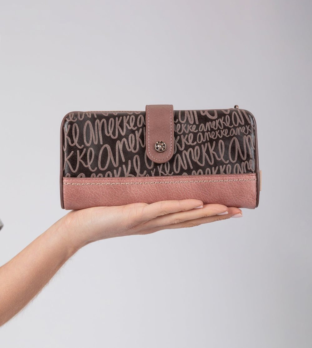 Portfele Anekke Hollywood Flexible Large Rfid Wallet Damskie | 074XQZCOK