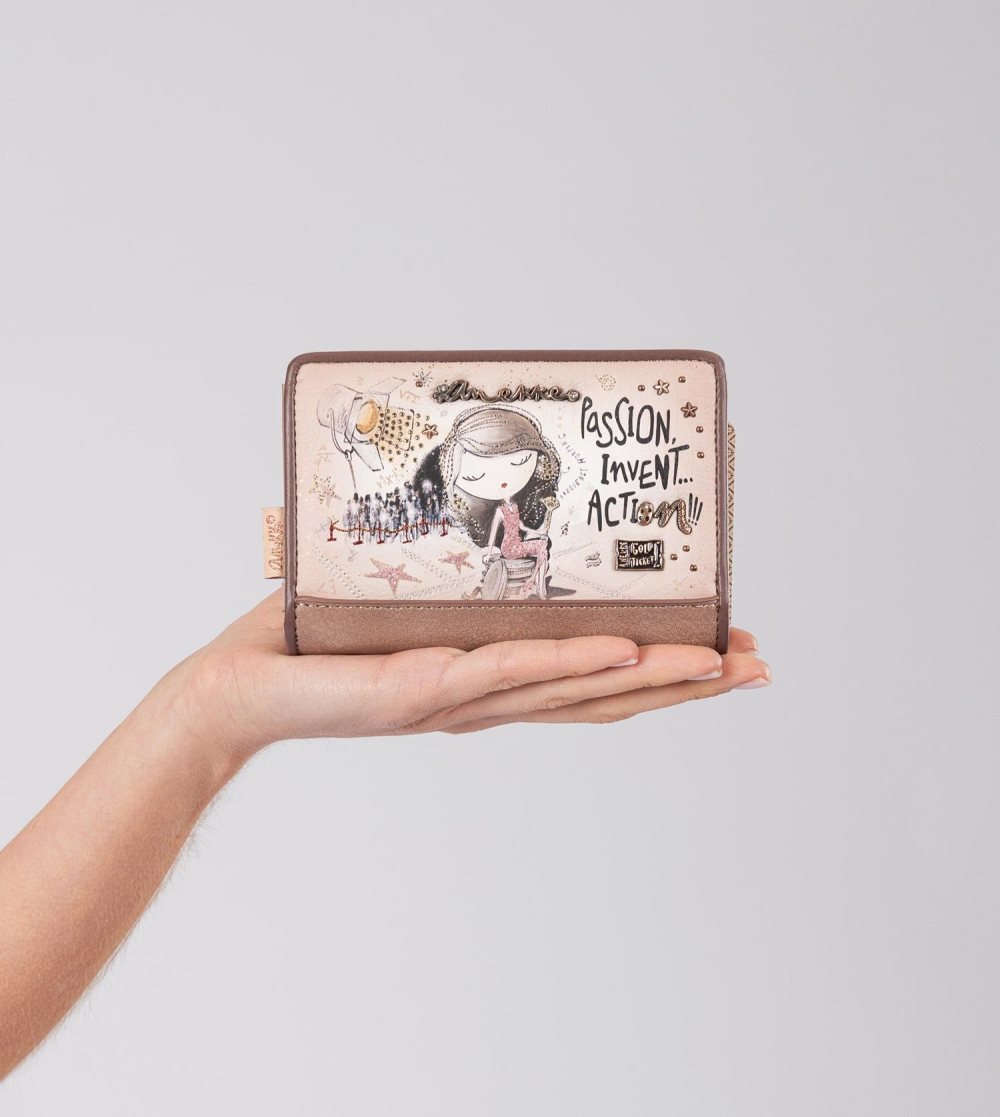 Portfele Anekke Hollywood Medium Rfid Wallet Damskie | 879EDSJKP